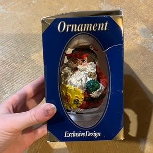 Polystone Ornament Collection Santa ornament